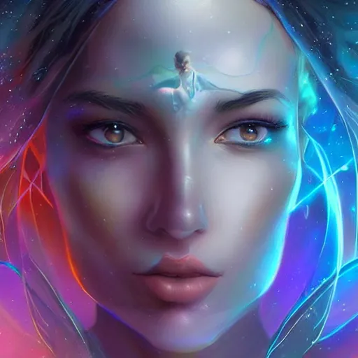 Prompt: beautiful realistic astral portal by artgerm
