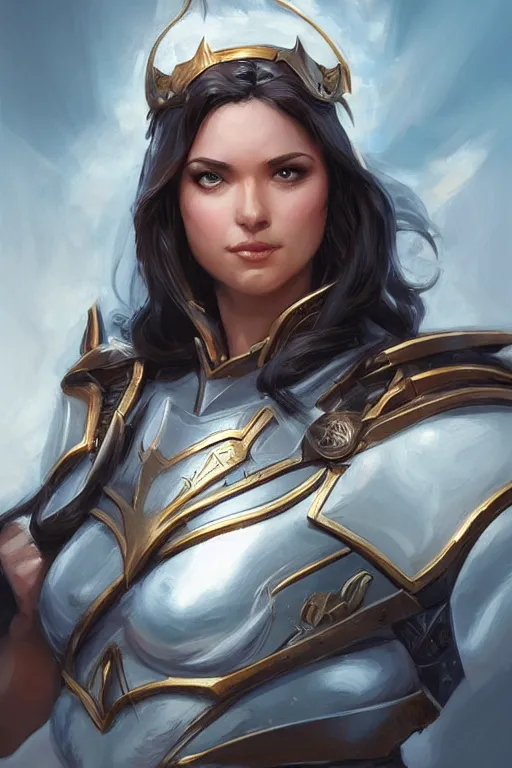 Image similar to amazon valkyrie athena, d & d, fantasy, portrait, highly detailed, headshot, digital painting, trending on artstation, concept art, sharp focus, illustration, art by artgerm and greg rutkowski and magali villeneuve