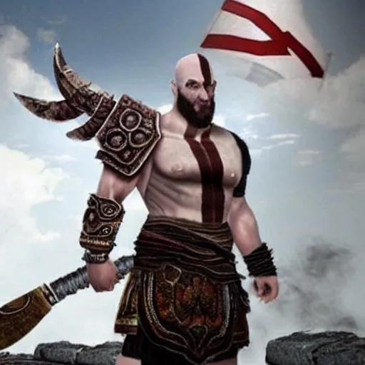 Prompt: benjamin netanyahu!!!!!! as ( kratos ) from god of war