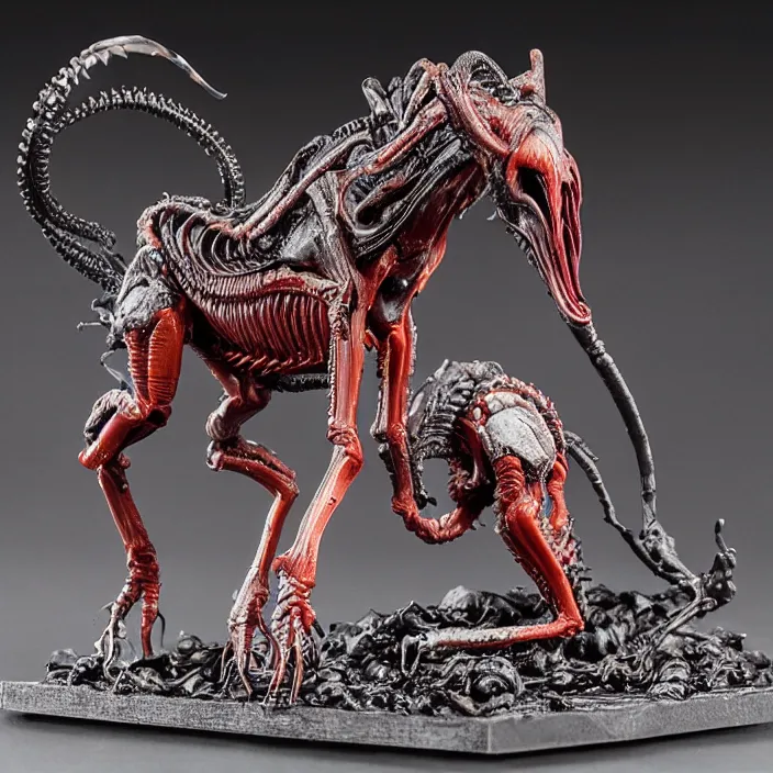 Prompt: 80mm resin detailed miniature of a Horse Xenomorph from Alien(1980), Product Introduction Photos, 4K, Full body,