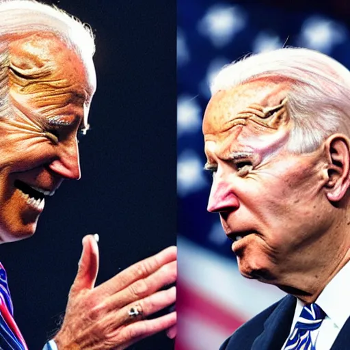 Prompt: joe biden slaps president biden