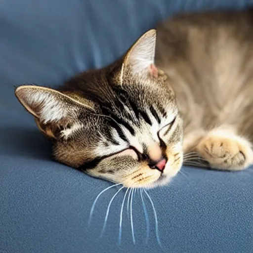 Image similar to sleeping cute cat