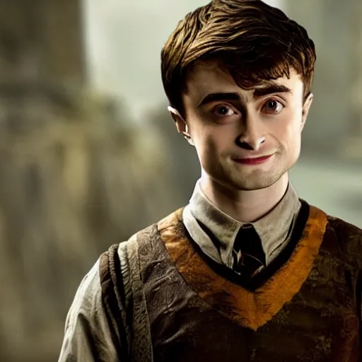 Image similar to daniel radcliffe as harry potter in game of thrones