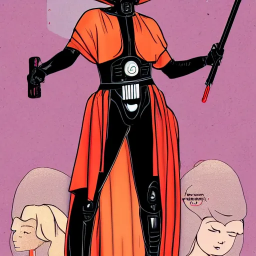 Image similar to female darth mother