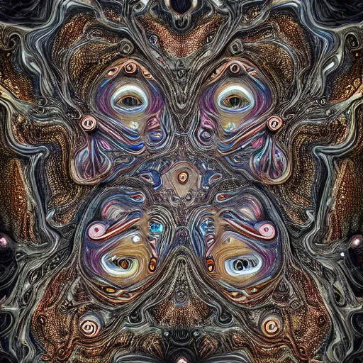 Image similar to junji ito holes, deepdream, fractals, by chris dyer intricate detail, p high resolution, vray, hdr, hyper detailed, insane details, intricate, ornate, dramatic lighting, octane render, weta digital, micro details, 3 d sculpture