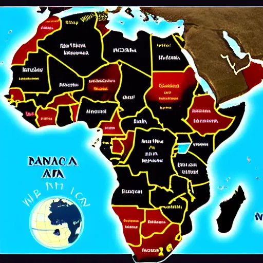 Prompt: map of Africa