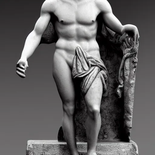 Image similar to ryan gosling as roman statue