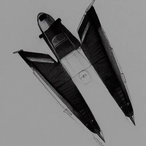 Prompt: shaded pencil sketch of an f 1 6 fighter jet. view from the front. hood open, pilot inside