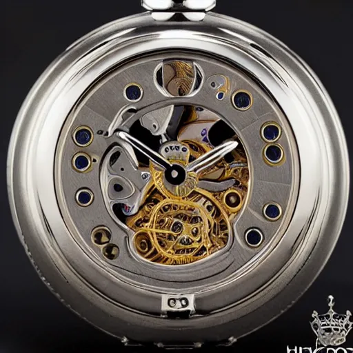 Image similar to cu thousands of tiny interlocking wheels and pinions make for the most elaborate pocket mechanical pocket watch mechanism ever invented, hyperreal - h 6 4 0