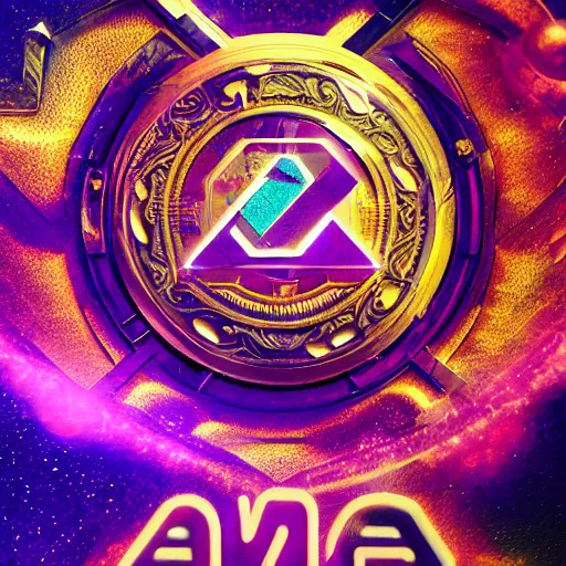 Image similar to a and w vaporwave logo, digital art, cosmic, 3 d high definition, trending on art station, photorealistic, high resolution, 8 k, octane, hyper detailed, insane details, intricate, elite, ornate, elegant trend, highly detailed and intricate, sharp focus, photography, unreal engine