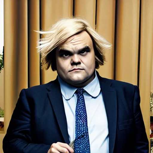 Image similar to jack black as boris johnson, hd