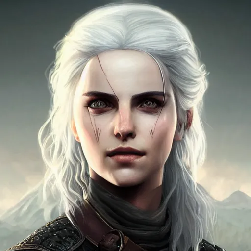 Prompt: portrait of ciri the witcher amazing details 4 k beautiful ultra realistic sharp focus cinematic lightning highly detailed, digital painting, artstation, concept art, smooth, sharp focus, illustration by artgerm