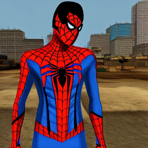 Image similar to spider man in gta san andreas