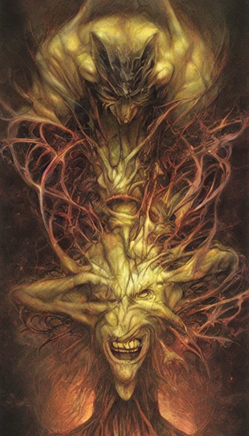 Image similar to rage, by brian froud