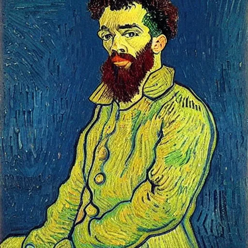 Image similar to salah liverpool by van gogh