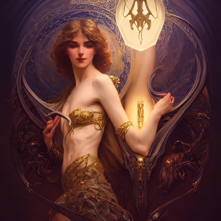 Image similar to Logo for Artistic Internet Startup Group, dramatic lighting, fantasy, intricate, elegant, highly detailed, lifelike, photorealistic, digital painting, artstation, illustration, concept art, smooth, sharp focus, art by John Collier and Albert Aublet and Krenz Cushart and Artem Demura and Alphonse Mucha