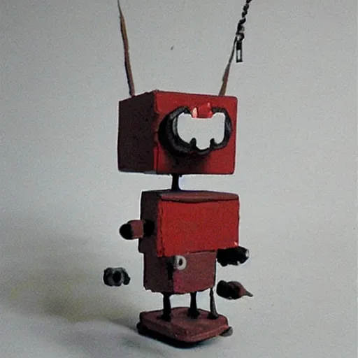 Prompt: E.M. Pino :: miniature anti-bot machine created by Ziggy, the former Demon King