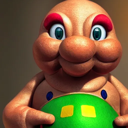 Image similar to stunning award winning hyperrealistic hdr 8 k highly detailed portrait photo of toad ( character in mario games ) as a real human