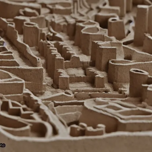 Image similar to clay city, clay art, high details, 8k, sharp