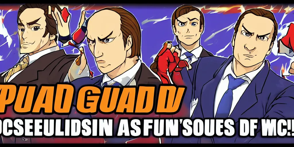 Prompt: saul goodman, phoenix wright ace attorney screenshot, nintendo ds, hq sprite