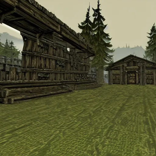 Prompt: Skyrim demake on ZDoom engine