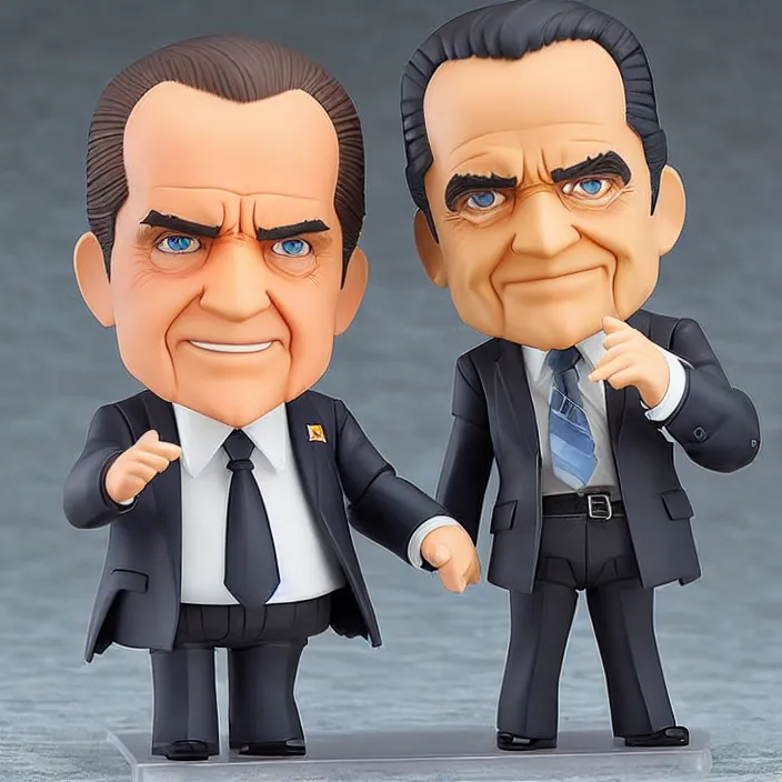 Image similar to richard nixon, an anime nendoroid of richard nixon, figurine, detailed product photo