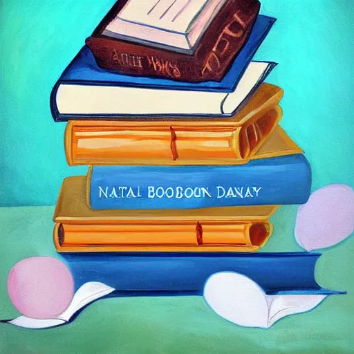 Prompt: National Book Lovers Day painting