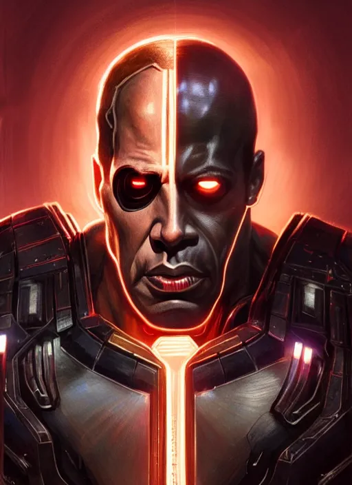 Prompt: nicolas cage as marvel's deathlok, intricate, elegant, glowing lights, highly detailed, digital painting, artstation, glamor pose, concept art, smooth, sharp focus, illustration, art by artgerm and greg rutkowski, artey freytag