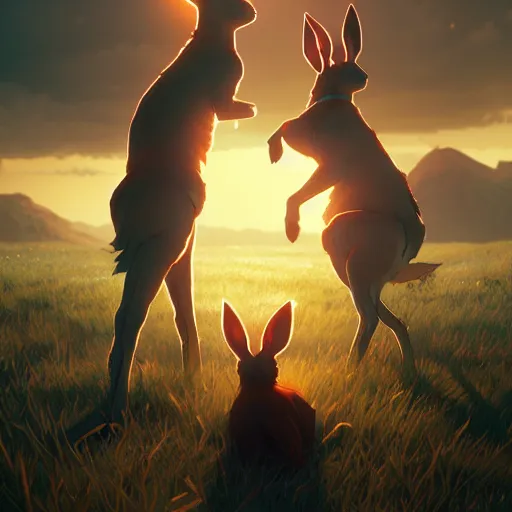 Image similar to watership down by sana takeda, nvidia rtx reflections, octane render 1 2 8 k resolution, extreme high intricate details, digital anime art by wlop, medium shot, mid - shot, composition by ilya kuvshinov, lighting by greg rutkowski