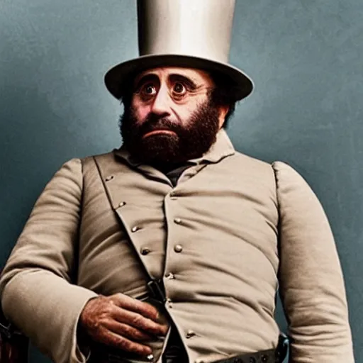 Prompt: Danny DeVito as a Civil War confederate general, color photograph