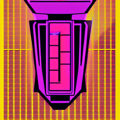 Image similar to A synthwave cigar, inspired by Tron, Trending on Artstation, Digital screenshot,. Faded film grain, 1980s Computer Graphics,