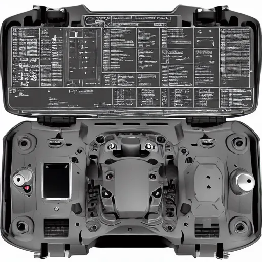 Prompt: a leonardo da vinci schematic of a DJI Mavic Mini 2 drone