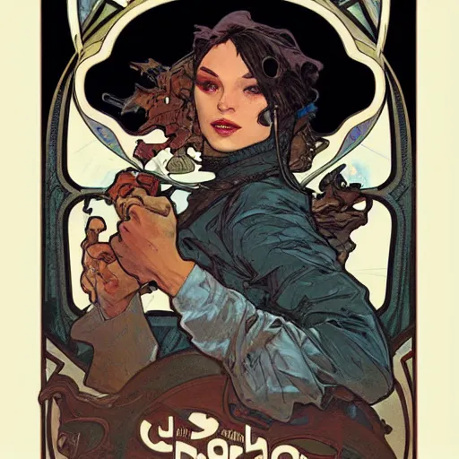 Image similar to crackhead with lord smoking crack cocaine by mcfarlane, alphonse mucha, artgerm and greg rutkowski and magali villeneuve. drug addicts