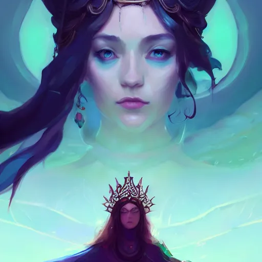Prompt: a beautiful portrait of a beautiful jade sorceress, game of thrones concept art by pete mohrbacher and guweiz and ilya kuvshinov, digital art, highly detailed, intricate, sharp focus, trending on artstation hq, deviantart, unreal engine 5, 4 k uhd image