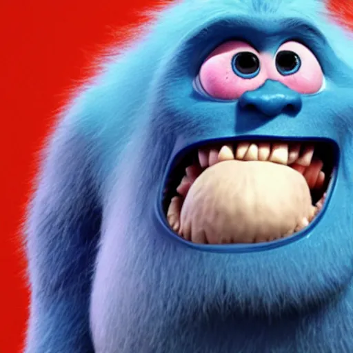 Image similar to boris johnson as a monster in monsters inc.