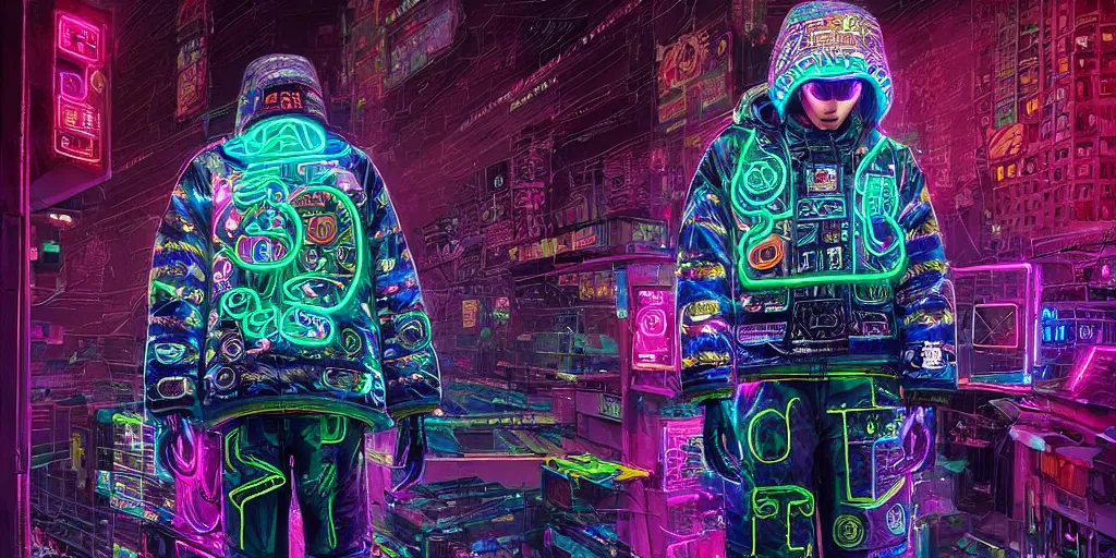 Image similar to detailed quetzalcoatl portrait Neon Operator, cyberpunk futuristic neon, reflective puffy coat, decorated with traditional mayan ornaments by Ismail inceoglu dragan bibin hans thoma !dream detailed portrait Neon Operator Girl, cyberpunk futuristic neon, reflective puffy coat, decorated with traditional Japanese ornaments by Ismail inceoglu dragan bibin hans thoma greg rutkowski Alexandros Pyromallis Nekro Rene Maritte Illustrated, Perfect face, fine details, realistic shaded, fine-face, pretty face