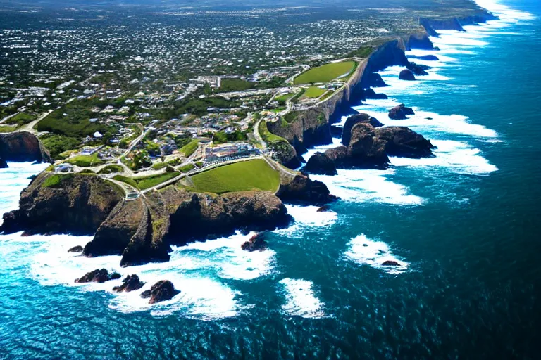 Image similar to imax aerial view of coast