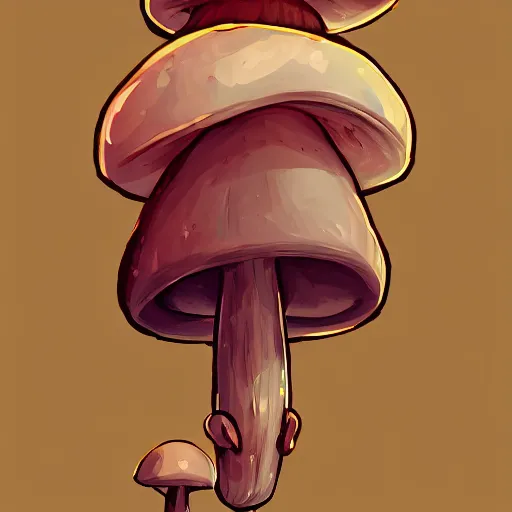 Image similar to stylised mushroom, adorable mushroom with facial features, style of Disney cute chibi mushroom pose, micro lens, fluffy, epic sweet, pose, enlightment, illumination, epic digital art, HD Quality, Artstation, UHD 4K image