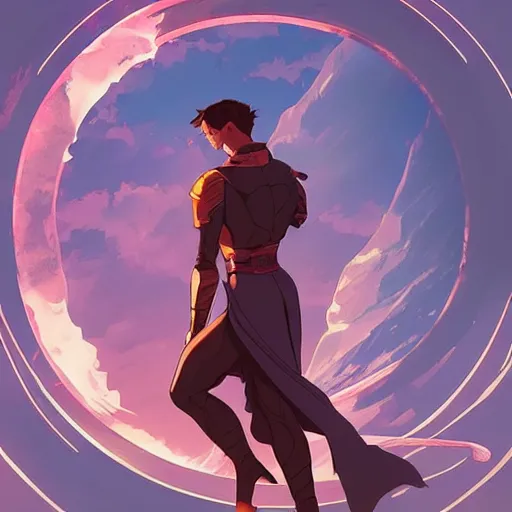 Image similar to kaladin stormblessed from the stormlight archive. clean cel shaded vector art. shutterstock. behance hd by lois van baarle, artgerm, helen huang, by makoto shinkai and ilya kuvshinov, rossdraws, illustration, art by ilya kuvshinov