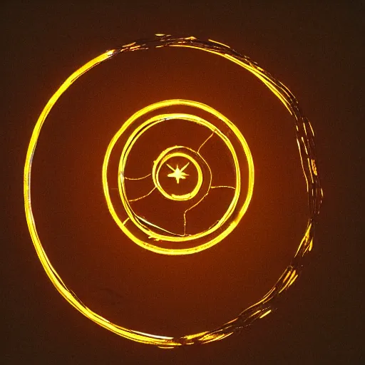 Prompt: glowing magic circle