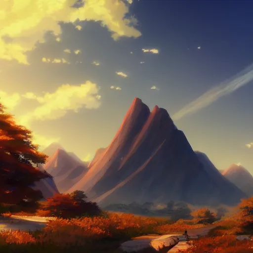 Image similar to Mt Sinai, artwork by makoto shinkai, wallpaper, high quality, 8k resolution