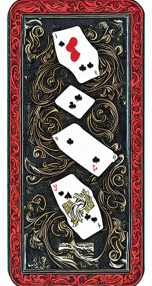 Image similar to horse, playing card back