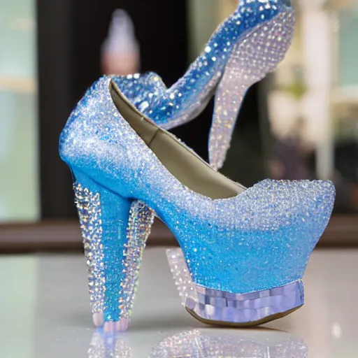 Image similar to a cyport cinderella with her crystal high heel - h 4 2 0