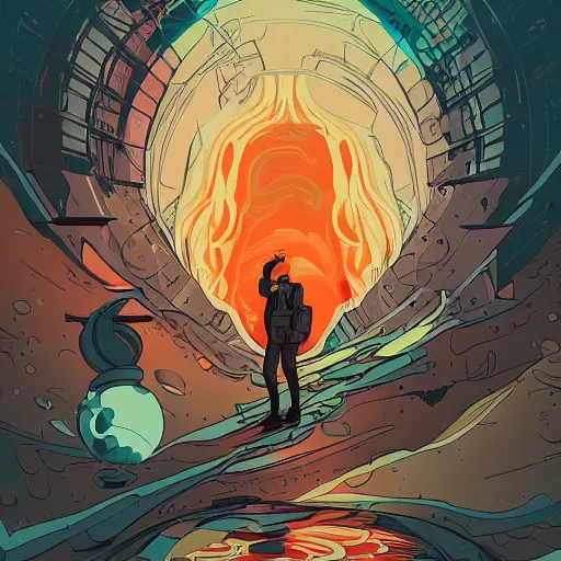 Image similar to melted portal by petros afshar, tom whalen, laurie greasley, jc leyendecker and singer sargent