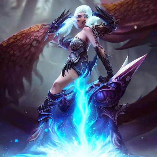 Prompt: kerli koiv in the art style arcane : league of legends, christopher c lee, digital art, matte painting, dramatic