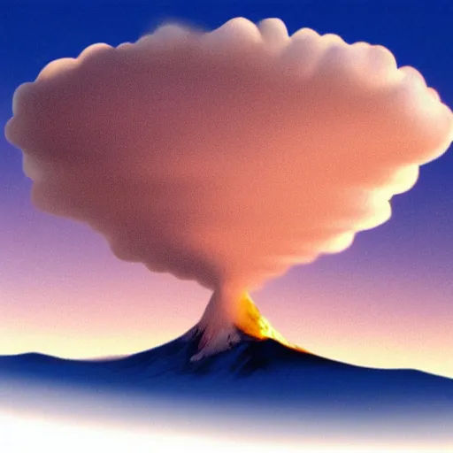 Image similar to lenticular cloud, photorealistic, gif