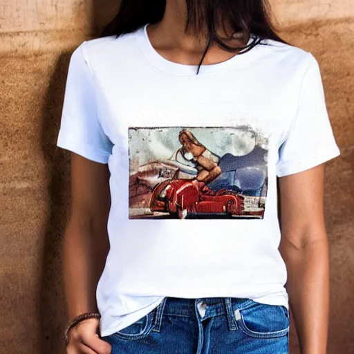 Image similar to vintage graphic t shirt