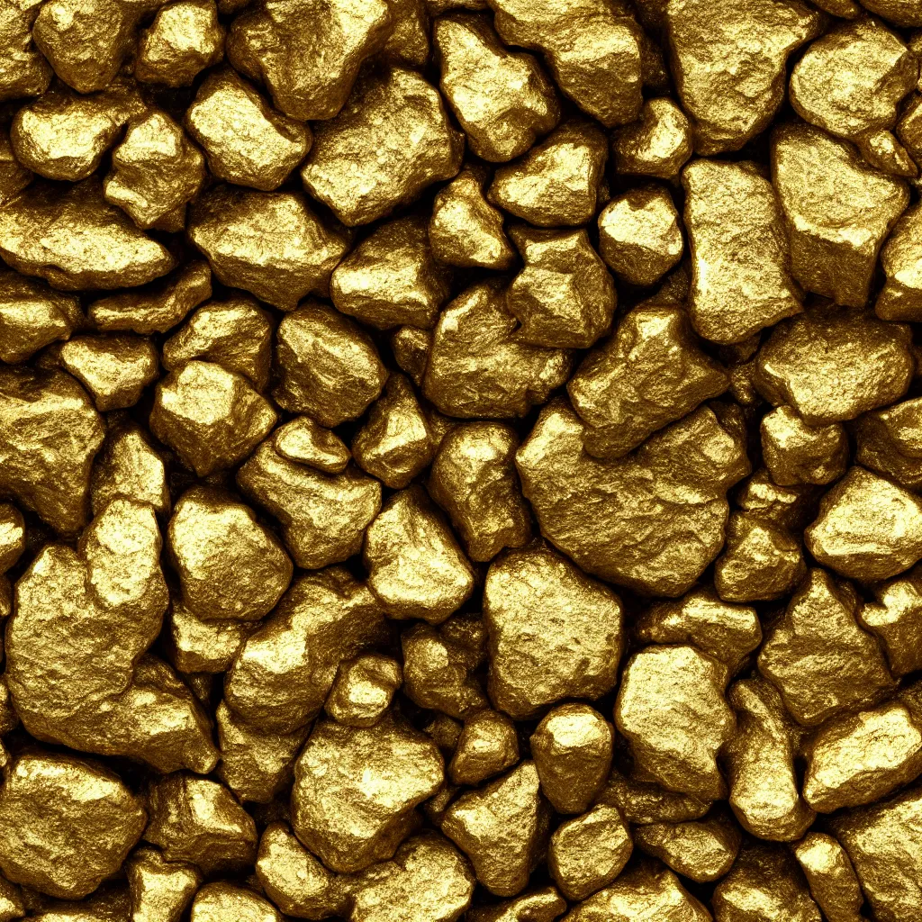 Prompt: gold mineral ore texture material, high definition, high detail, photorealistic,