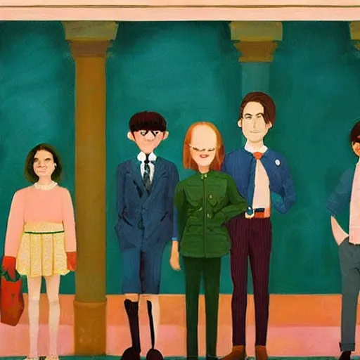 Image similar to a beautiful painting representative of the art style of wes anderson and spike jonze