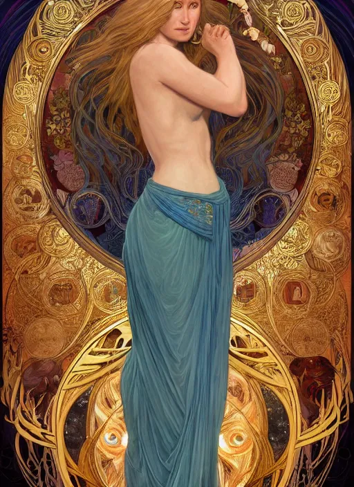 Prompt: Brie Larson as God of Beauty, cute, fantasy, intricate, elegant, highly detailed, digital painting, 4k, HDR, concept art, smooth, sharp focus, illustration, art by alphonse mucha,artgerm, H R Giger